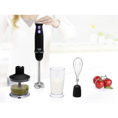 Stabmixer SET Edelstahl, Messbecher, Hackmesser & Schneebesen 800Watt (1/5)