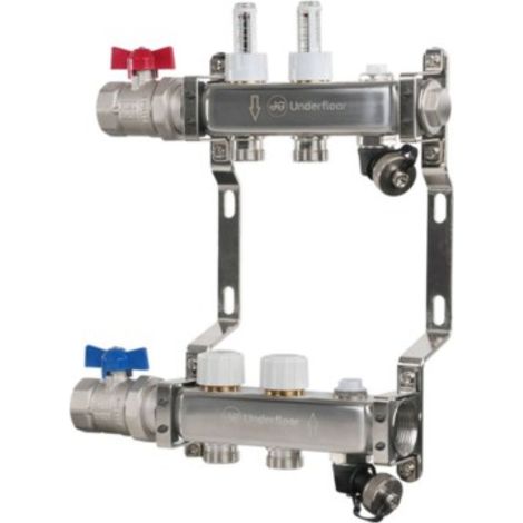 John Guest Speedfit UFH Euroconus Manifold Bval 2 Port - JGUFHMAN2E