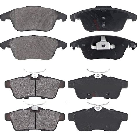 KIT PASTIGLIE FRENO ANTERIORI E POSTERIORI compatibile con FIAT 500 (312) / PASTIGLIE FRENANTI AUTO OEM FDB1946,FDB4321 FDB1324 / SOSTITUZIONE DIRETTA / BASSA POLVERE / SILENZIOSO
