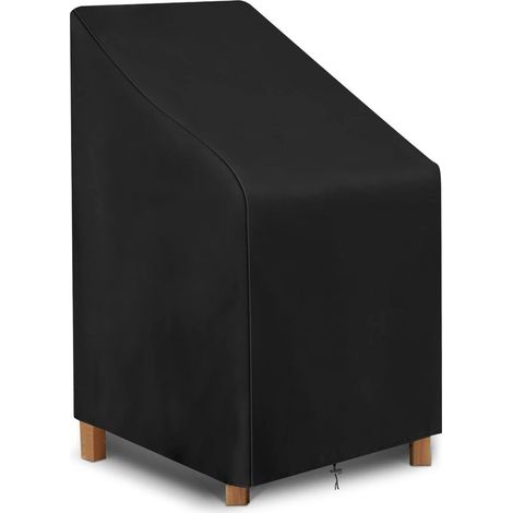 Housse de chaise de jardin empilable – Imperméable en tissu Oxford – Dimensions 64 x 64 x 120 cm – Protection UV et déchirures (1/5)