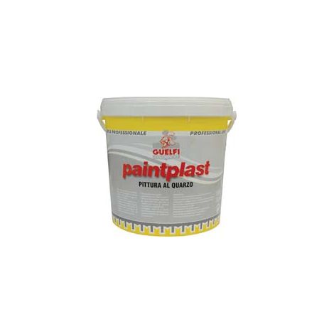 QUARZO PLASTICO PAINTPLAST PER INTERNI ED ESTERNI  lt.2.5 bianco    GUELFI