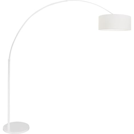 Steinhauer - lampada da terra - Sparkled Light - bianco - lino