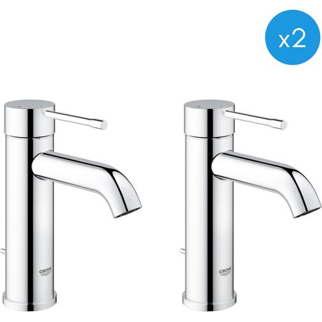 Grohe Essence - 2er-Set Einhebelmischer 1/2' Waschbecken Größe S (23591001-DUO)