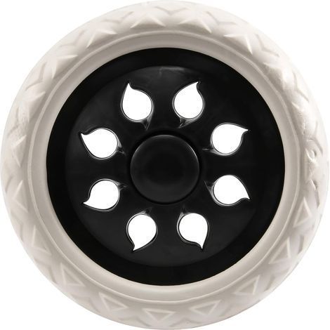 Noir Blanc Noyau Plastique Mousse Chariot pour Achats Roulettes Panier Roue (1/5)