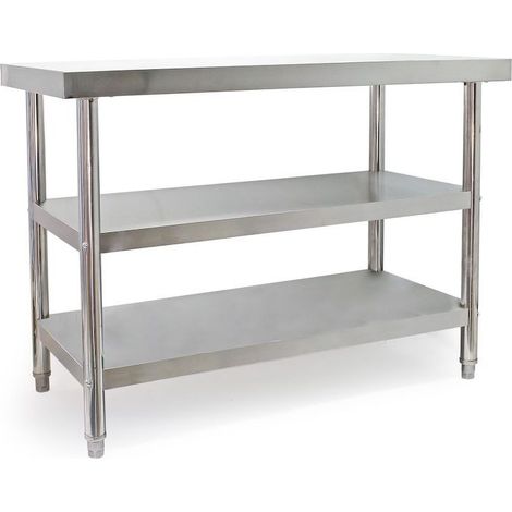 Table en Inox 120 cm: L'alliée hygiénique et pratique pour la gastronomie, restaurants (1/2)