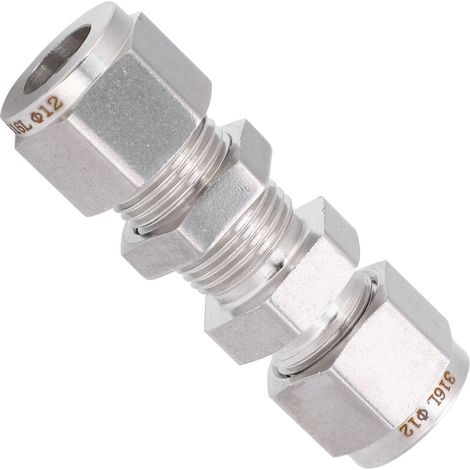 Doppelring-Klemmverschraubung aus Edelstahl 316, Schottverschraubung, 1/2 Zoll Durchmesser