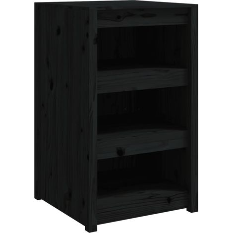 Maison Exclusive - Mobile da Cucina da Esterno MEPPEL Nero 55x55x92 cm Legno Massello di Pino
