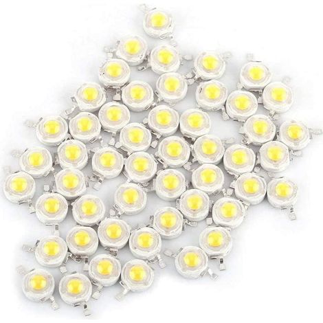 100 Stück – High-Power 3W LED Chips – Super hell – SMD Diode – Weiß 6000-6500K