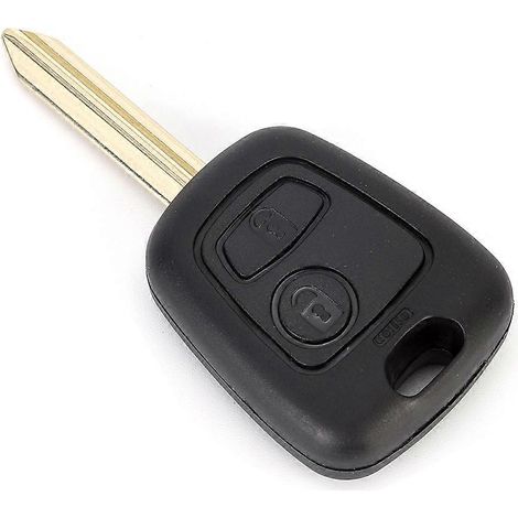 Étui pour clé de voiture à 2 boutons en ABS, compatible avec Citroën C1, C2, C3, C4 et Xsara Picasso. (1/5)
