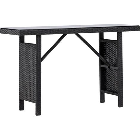 Console de Jardin "Padova" 120cm Noir (1/5)