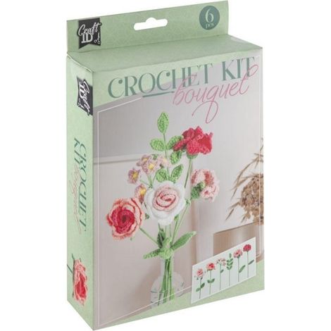 Kit de crochet pour bouquet de fleurs
