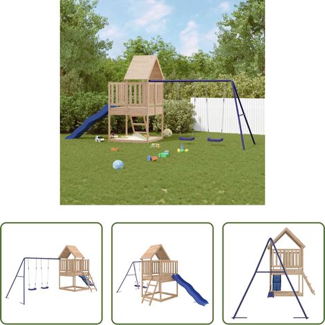 Cadre d'escalade - Aire de jeux d'extérieur bois de pin massif (1/5)