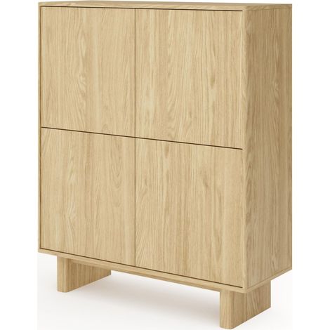 CASSETTIERA, rovere oliato, 103,5 x 124,2 x 38,1 cm (1/5)