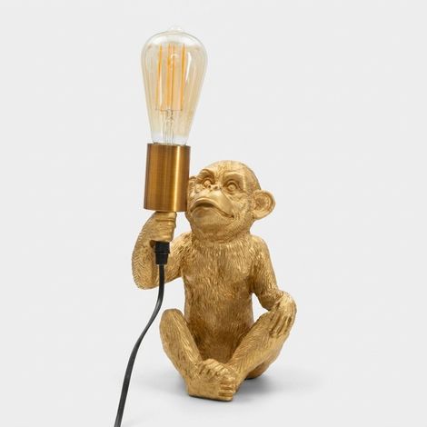 Lampe à poser en polyrésine Monkey 17 x 14.5 x 25 cm (1/5)