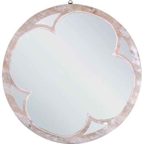 Wandspiegel MONCLOVA 60 cm 60 cm Tannenholz Hellbraun
