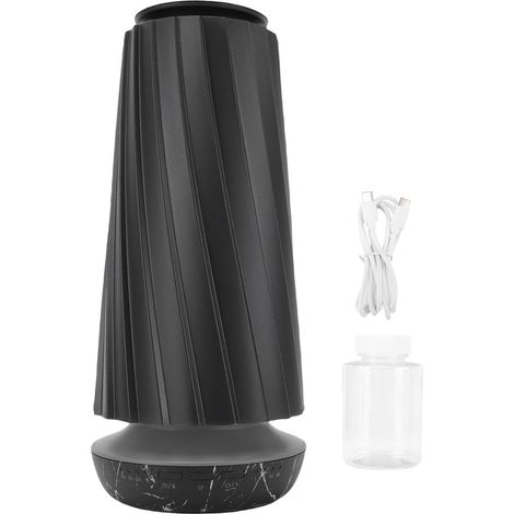 Diffusore di oli essenziali da 100 ml, anti-scottatura a secco, silenzioso, con sensore intelligente, aromaterapia senza acqua e timer controllabile tramite app per hotel, spa e saune (nero). (1/5)