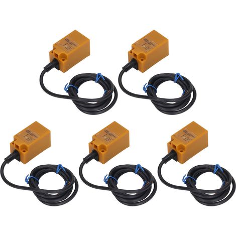 5 Stück Näherungssensoren, NPN-Öffner, 10–30 V DC, 200 mA zur Erkennung (1/5)