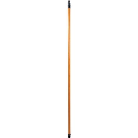 Mango de escoba de madera barnizada 130cm marrón MSV