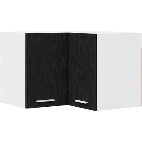 Maison Exclusive - Armadio pensile Rovere Nero e Bianco 57 x 57 x 40 cm