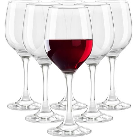 Ensemble De 6 verres à vin 0,25L Pour Rouge Et Blanc Lavable Au Lave Vaisselle 6 x 250 ml (1/5)