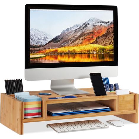 Soporte de pantalla con almacenamiento