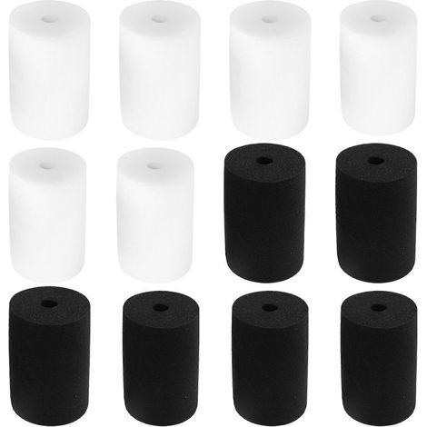Lot de 12 inserts en mousse pour retourneurs de tasses, 2 tailles, pour tuyaux en PVC de 3/4 pouce. (1/5)