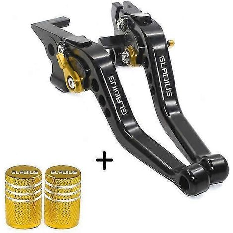 Para SFV650 GLADIUS 2009 2010 2011 2012 2013 2014 2015 NUEVO Accesorios de motocicleta de alta calidad Palanca de freno y embrague ajustable CNC (1 juego - Negro Oro) (1/5)