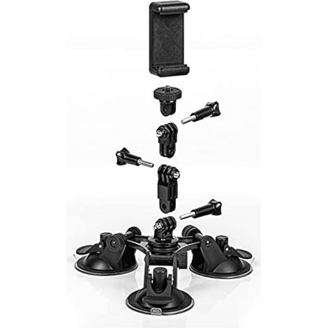 Support de voiture à ventouse robuste pour DJI OSMO, GoPro 11/10/9 et Insta360 ONE X3/X2/X (1/5)