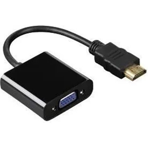 Convertisseur Hdmi Vers Vga - Compatible Pc Portable Et Console - Alimentation Usb Requise - Noir - 1 Pièce (1/5)