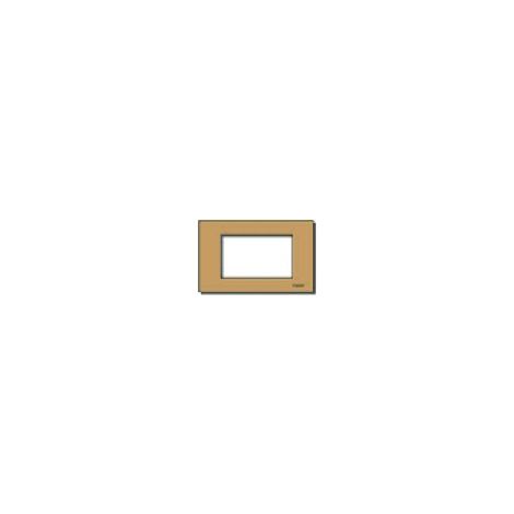 VIMAR - 08657.BR Placca 3Msp allum. scatto bronzo