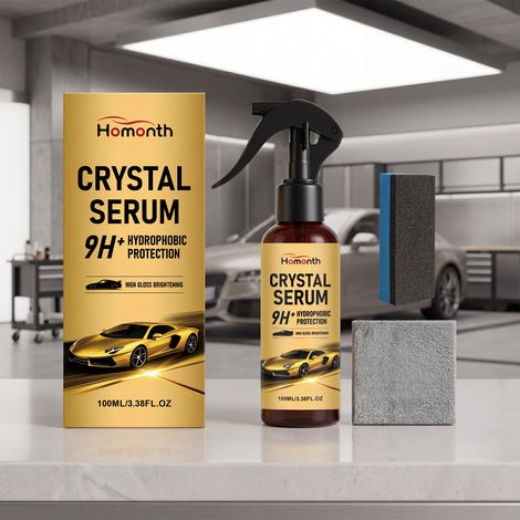 Auto-Keramikpflegespray für die tägliche Reinigung, Aufbereitung und Glanzversiegelung geeignet für verschiedene Lackoberflächen Autoversiegelungsmittel – 100 ml + Schwamm1 + Tuch1 -- DE (1/5)
