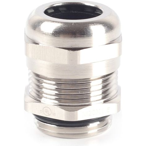 Presse-étoupe M20 x 1.5 en Laiton nickelé pour câble de 10mm à 14mm, , IP68 ( Prix pour 1 ) (1/2)