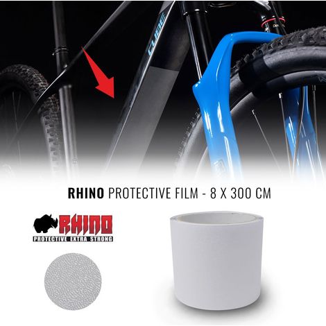 Pellicola Adesiva Rhino per Protezione Telaio Bici, Trasparente - Dimensione: 8 X 300 CM