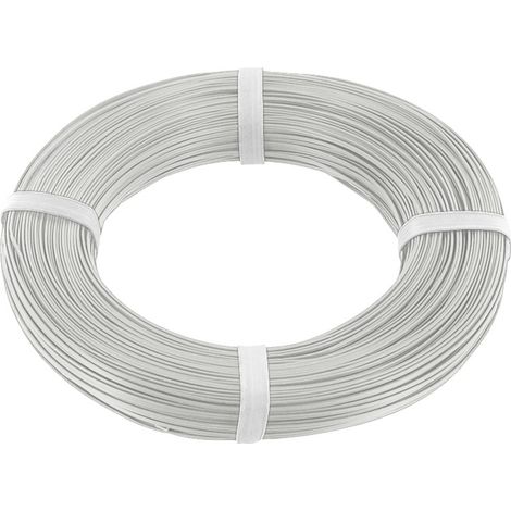 econ connect KZL2X008WS100 Litze  2 x 0.08 mm² Weiß 100 m