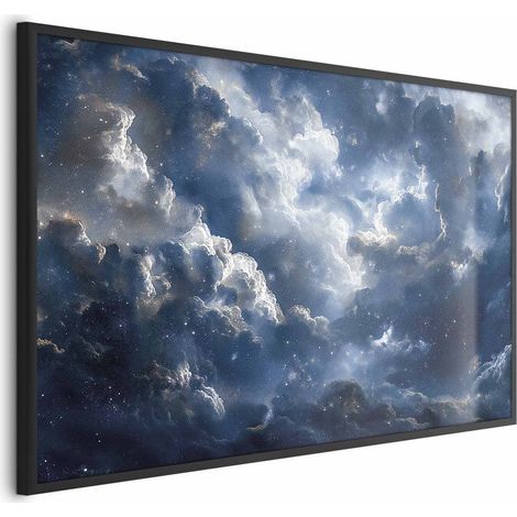 Poster – Astronomische Wunder: Wolken und Sterne in Harmonie (1/4)