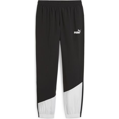 Puma POWER COLORBLOCK WOVEN Herren-Jogginghose, schwarz, 68044901, Größe M