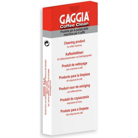 Pastillas para eliminar la grasa del café Gaggia 21001685 (6 unidades) (1/2)