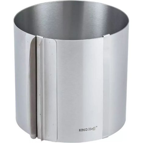 Moule À Gâteau Réglable - Acier Inoxydable Satiné - Hauteur 15 Cm - Diamètre Réglable 16 À 30 Cm - 1 Pièce (1/4)