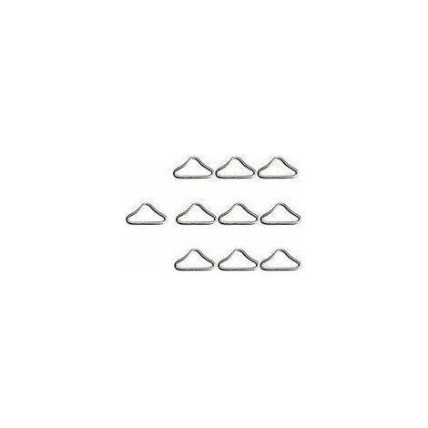Ressort de Trampoline, Boucle de triangle de trampoline, trampoline V Bagues en acier inoxydable Triangle Bagues Boucle pour Bracelet Keeper Trampoline Bounce Bounce Accessoires 10pcs STOL