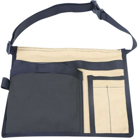 Riñonera multifuncional con seis bolsillos en un lateral (beige). (1/5)