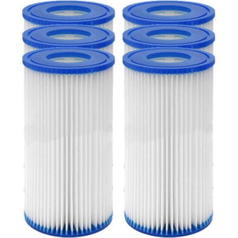 YanBan Ersatz Typ A/C Filter Kompatibel mit Best-Way 58012 Filterpatrone, 6er Pack Poolpumpenfilter für Best-Way Typ Ⅲ Filterpatronen (1/5)