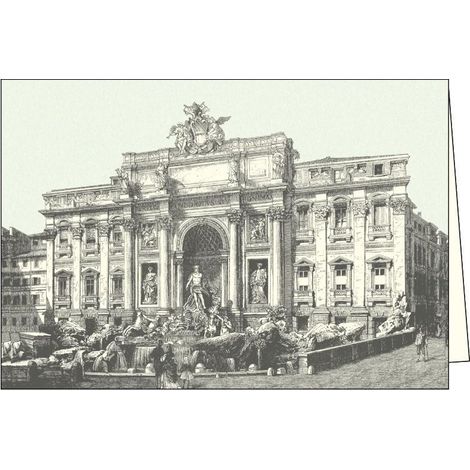 Tarjeta ITW 002 Roma Fontana di Trevi con sobre