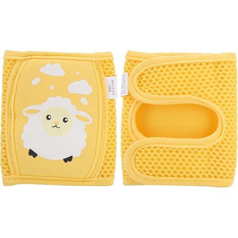 Genouillères pour bébé Protège-Genoux Confortable pour Tout-Petit, bébé, Fille, garçon (Mouton Jaune) (1/5)