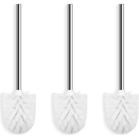 Pièces - Brosse de Toilette - 3688 cm - Avec poignée - Plastique et Acier inoxydable - Wit - Brosses de Toilette - Brosse de toilette - Universel - Brosse de toilette à tête vissée - Brosses de toilet (1/5)