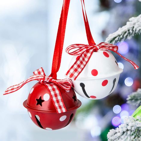 Campanas De Adorno Navideñas - Metal Forjado - Para Árbol De Navidad - 2 Unidades (1/5)