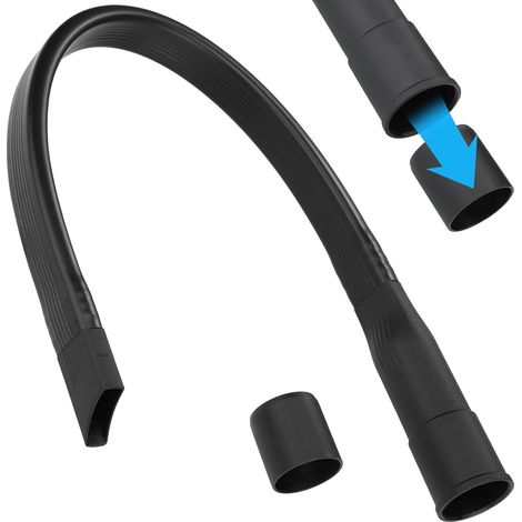 Lange Flexible Fugendüse Staubsauger, 65cm Universal Staubsauger Fugendüse mit 35/32mm Anschluss für alle Miele Staubsauger AEG Siemens, Samsung Philips Bosch (Schwarz) (1/5)