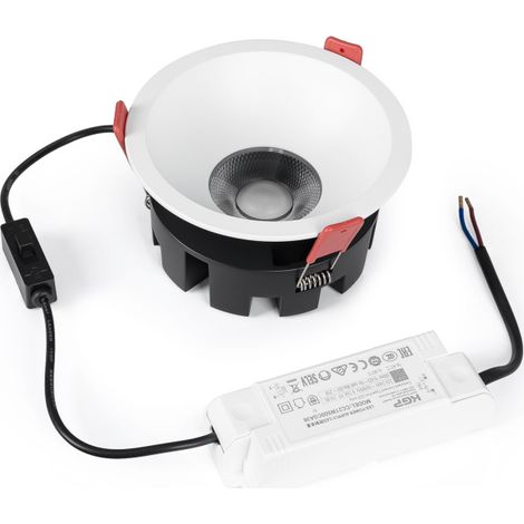 Downlight LED 20 W  CCT  lumière sélectionnable 9–10cm OSRAM driver KGP