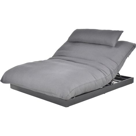 Home Deluxe Tumbona EMELA - aluminio (1/5)