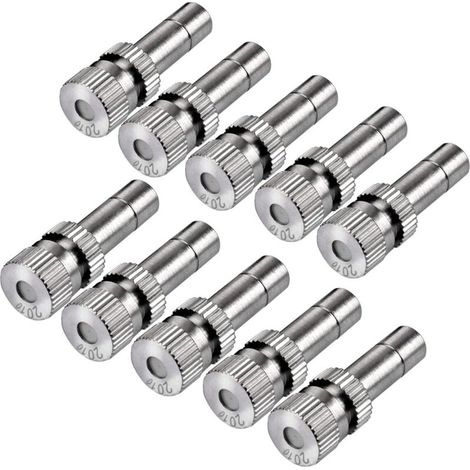 10 Stück Niederdruck-Sprühdüsen aus Messing für Luftbefeuchter in Kühlsystemen (0,8 mm) – 0,2 mm (1/5)