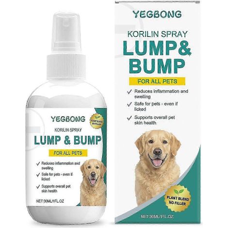 Spray pour animaux Korilin Lumps & Bumps, Spray de soin corporel pour animaux Lumps & Bumps, Spray anti-démangeaisons pour chiens et chats (1/4)